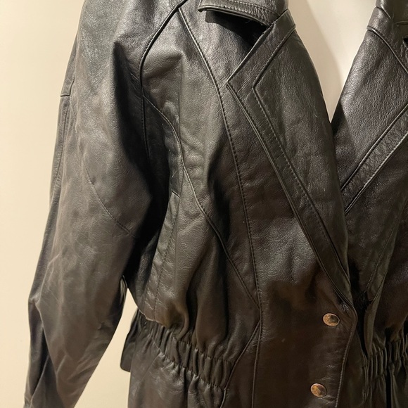 MAGGIE LAWRENCE leather jacket size large - Picture 5 of 6